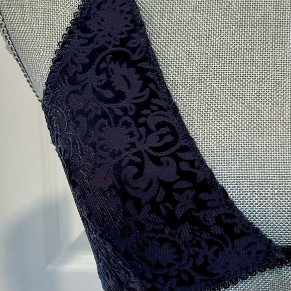 FREE PEOPLE Intimately Navy & Purple Bralette Size SMALL - Picture 2 of 7